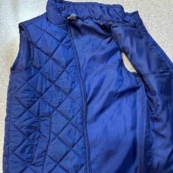 90 Degree By Reflex Kids Navy Quilted Vest EUC - Picture 3 of 4